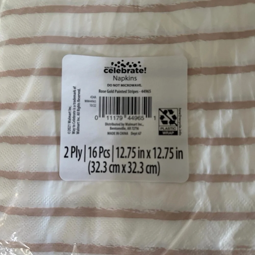 Celebrate Striped Napkins